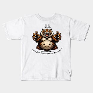 Thai Tattoo Parody "Sak Yant Tiger" Kids T-Shirt